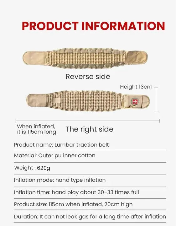 Frendorf | Aufblasbarer Lendenwirbel-Schmerzlinderungs-Gürtel