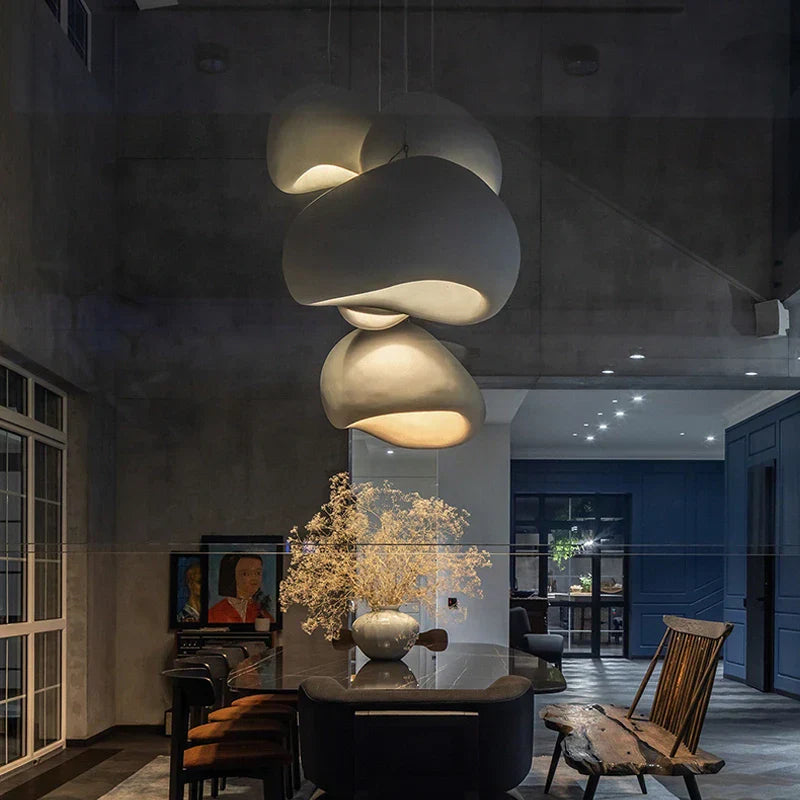 Frendorf | ZenGlow Wabi Sabi Pendelleuchte | Minimalistisches Design | Elegante Hängeleuchte für Wohnzimmer & Esszimmer