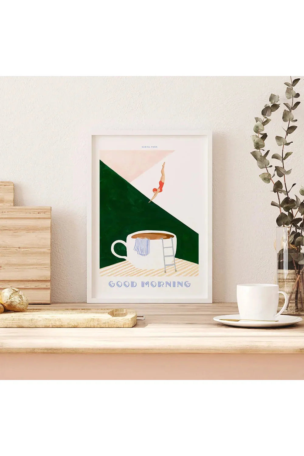Guten Morgen Kaffee Leinwand Poster