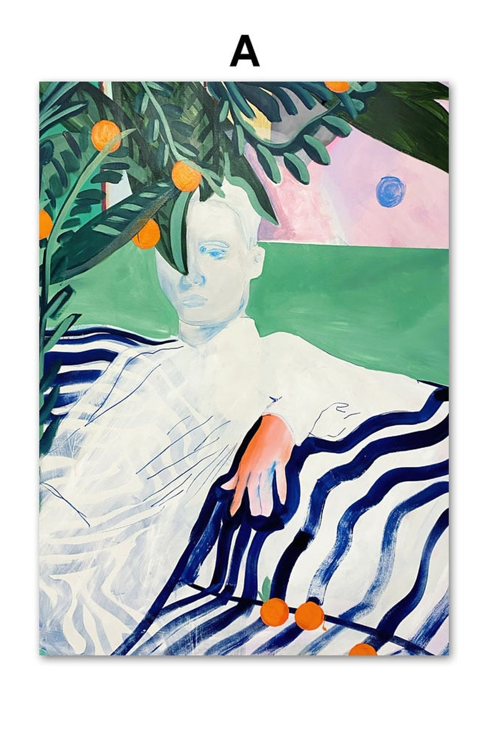 Abstract Frau Thema Leinwand Poster