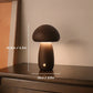 Frendorf | MushroomGlow™ Holzpilz LED Tischlampe | Natürliche Deko Beleuchtung | Stimmungslicht für Zuhause