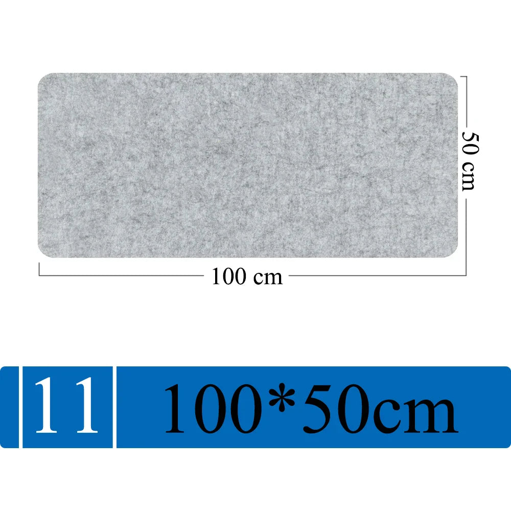 Großes Filz-Mauspad | Rutschfest & Schützend | Warm & Weich | 3mm Dick