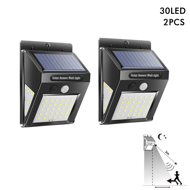 Neu Solar Lampe Licht IP65 Wasserdicht mit Motion Sensor