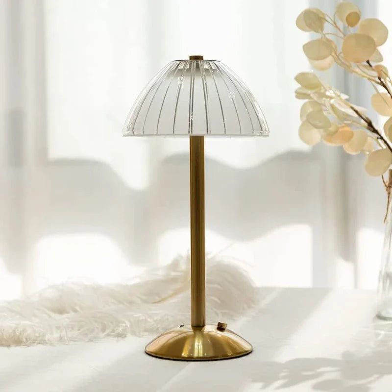 Kabellose dreifarbige LED-Tischlampe mit Dimmfunktion