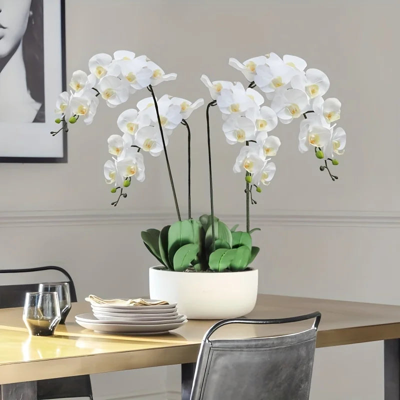 Frendorf | 3 Stück Künstlicher Schmetterlingsorchideenstrauß – 38 Zoll Kunstblumen für Hochzeits-, Zuhause-, Garten- und Partydekorationen
