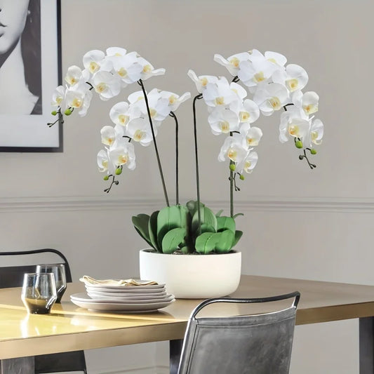 Frendorf | 3 Stück Künstlicher Schmetterlingsorchideenstrauß – 38 Zoll Kunstblumen für Hochzeits-, Zuhause-, Garten- und Partydekorationen