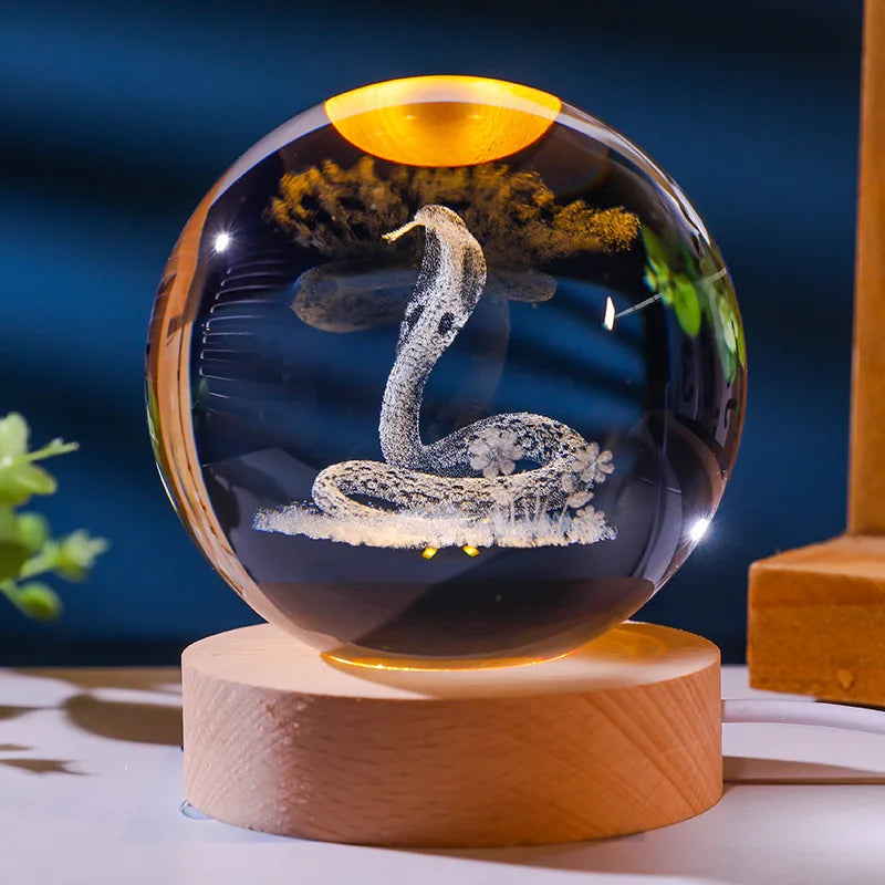 Frendorf | AstroLumea Zodiac Crystal Sphere | LED Nachtlicht | Deko & Feng Shui Inspiration
