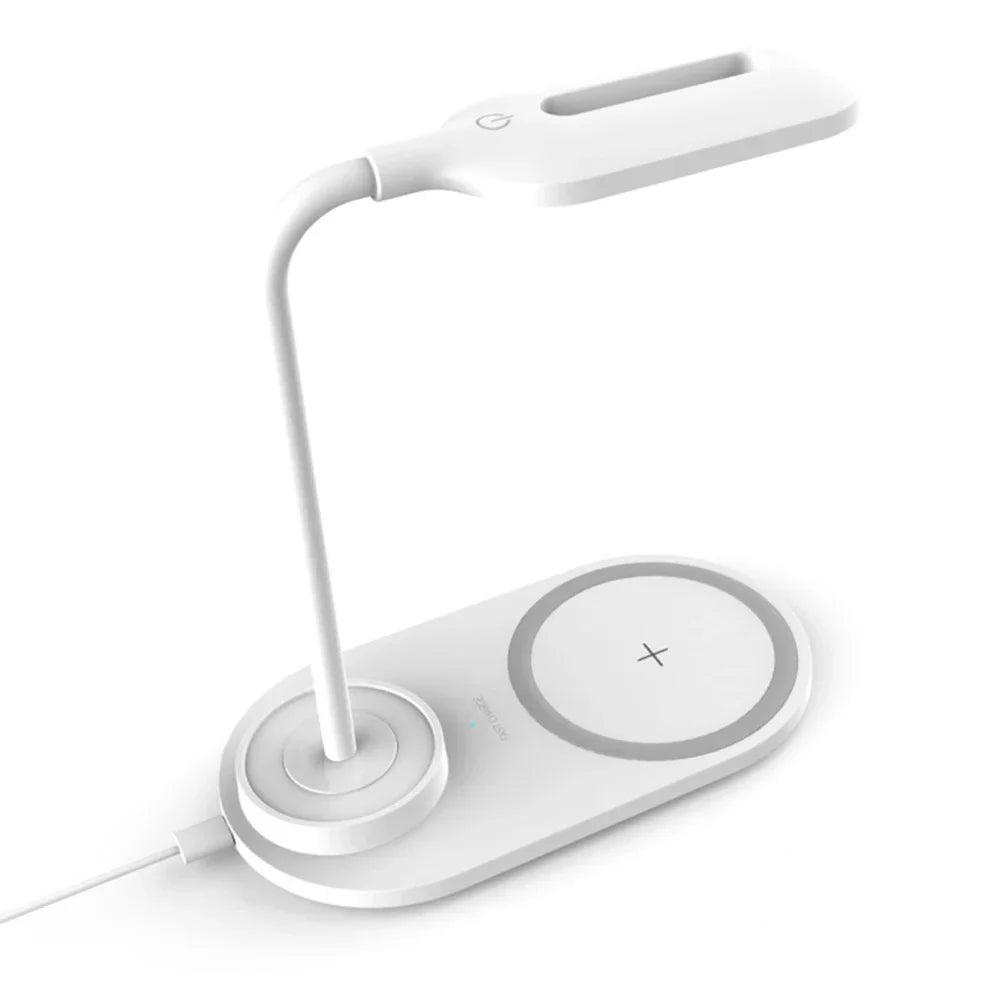 Drahtlose Schnelllade-Tischlampe - Schnelles drahtloses Ladegerät für iPhone & Samsung