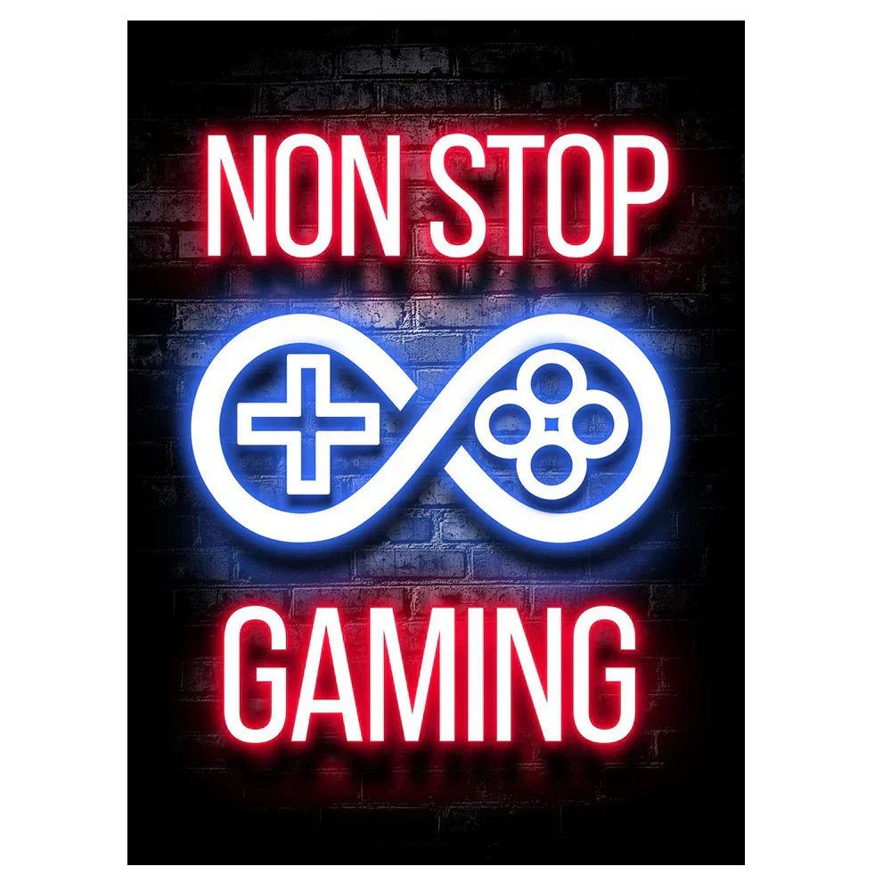 Frendorf | GameVibe Exquisite Gaming Art Poster Leinwanddruck | Hochwertige Wandkunst | Dekoration für Gamer & Spielzimmer