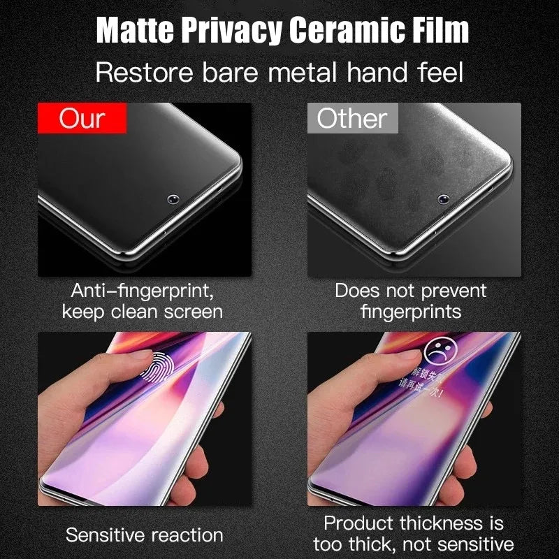 Frendorf | Matt keramische Privatsphäre Bildschirm-Schutzfolien für Samsung