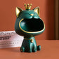 Fortune Crown Big Mouth Cat Eingang Schlüsselablage Dekoratives Ornament, Licht Luxus Einweihungsgeschenk Skulptur