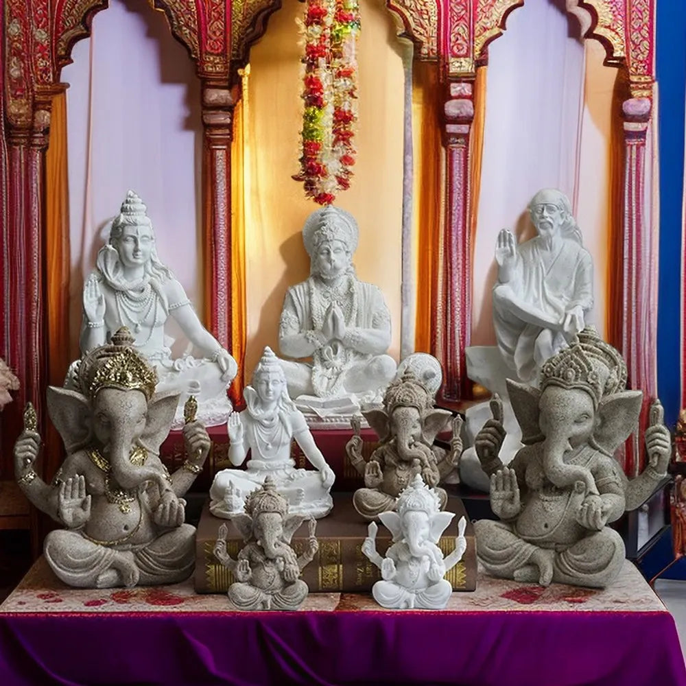Göttliche Harz Sandstein-Stil Vedic Skulpturen