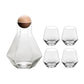 Frendorf | CrystalServe Diamond Design Trinkglas-Set (5-teilig) | Luxuriöses Glasdesign für stilvolle Getränke
