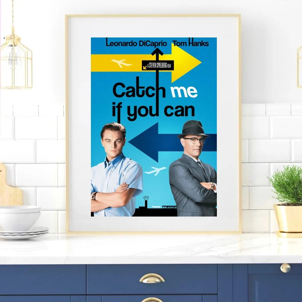 Movie Catch Me If You Can Poster Home Room Decor Livingroom Bedroom Aesthetic Art Wall Painting Stickers