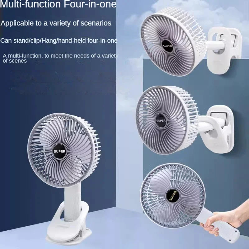 Clip-on tragbarer compact USB wiederaufladbarer Kühlventilator