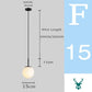 Mid-Century Modern Glas Ball Pendelleuchte