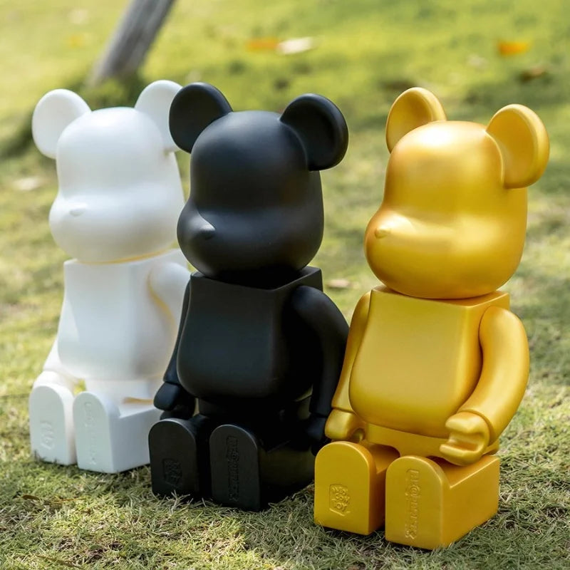 400% 28cm Bearbrick Figuren Mode Bär Statuen Solide Bearbrick Figurine Kollektion Luxus Schreibtisch Wohnzimmer Dekoration Geschenke