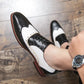 Frendorf | Herren Luxus Schuhe Brogue Schnürung Casual Britischer Stil Kontrastfarbe Oxford Büro
