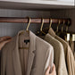 Frendorf | HangerLux Kleiderbügel Set aus Metall | Mattgold oder Silber | Nahtloser Kleiderschrank-Organizer | 5-teilig