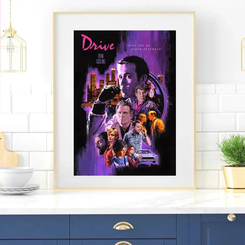 Fahren Film Plakat Zuhause Zimmer Dekor Wohnzimmer Schlafzimmer Ästhetik Kunst Wandmalerei Aufkleber