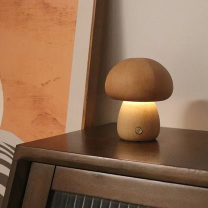 in Pilzform - Charmante Tischlampe mit sanftem Licht für das Kinderzimmer & Schlafzimmer