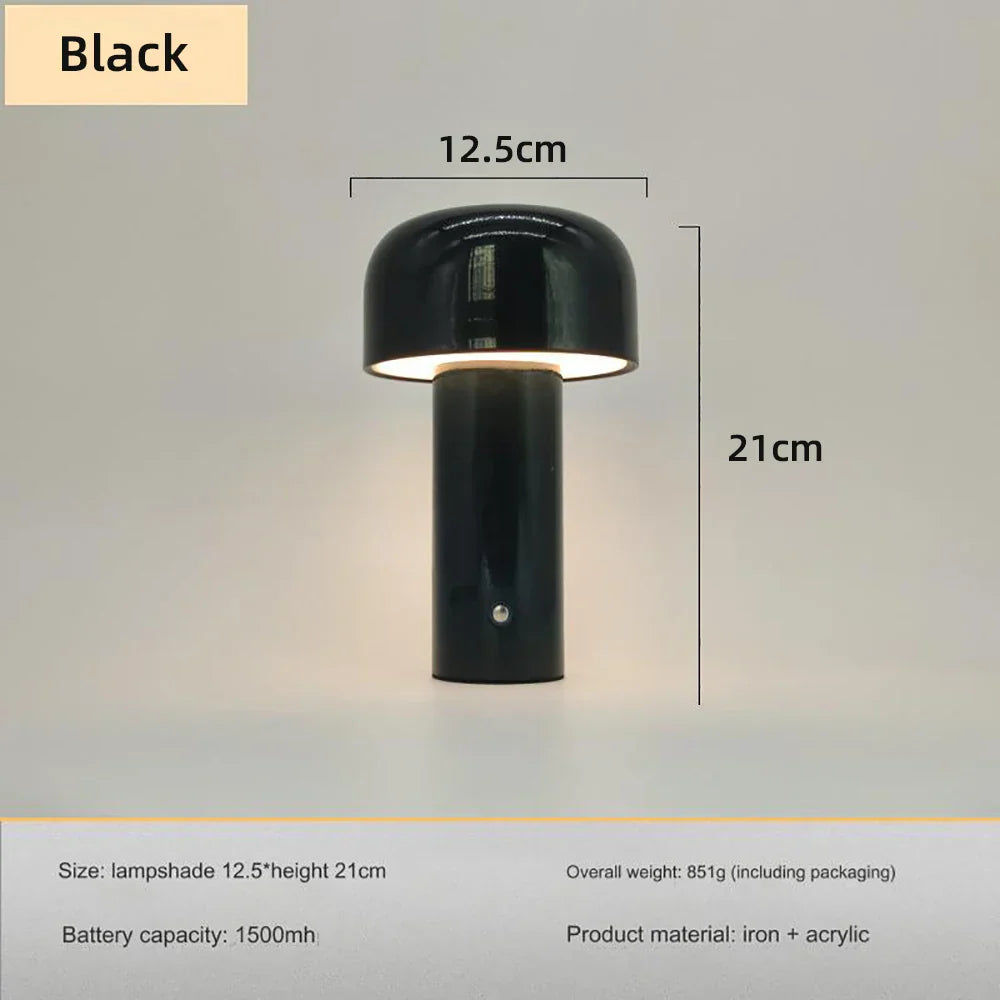 Pilz LED wiederaufladbare Tischlampe