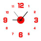 Kreative rahmenlose Wanduhr