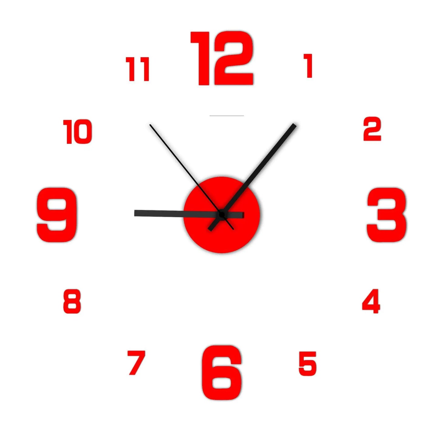Kreative rahmenlose Wanduhr