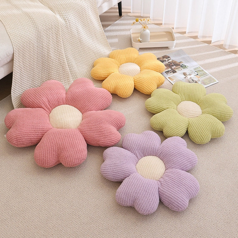 Fluffy Kleeblumen Kissen
