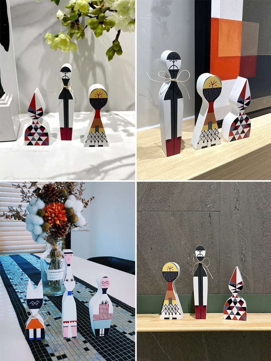 Handgefertigte Holzfiguren