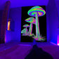 Psychedelischer Pilz Glow Wandteppich