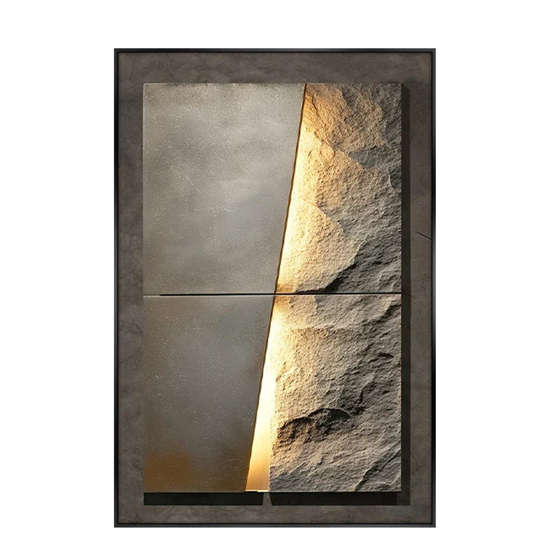 Frendorf | Neue Rock-Textur-LED-Porzellan-Wandlampe