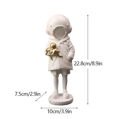 Dropshopping Banksy Skulptur Sammlung Blume Werfer Statue Pop Kunst Moderne Ballon Mädchen Figurine Büro Home Dekoration