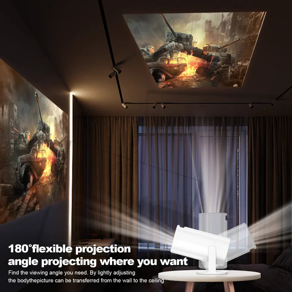 Frendorf | Smart Mini Android 4K Unterstützung Heimkino Projektor