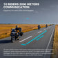 Frendorf | Bluetooth-Motorrad-Intercom 10 Fahrer & IP67 wasserdicht – RideSync