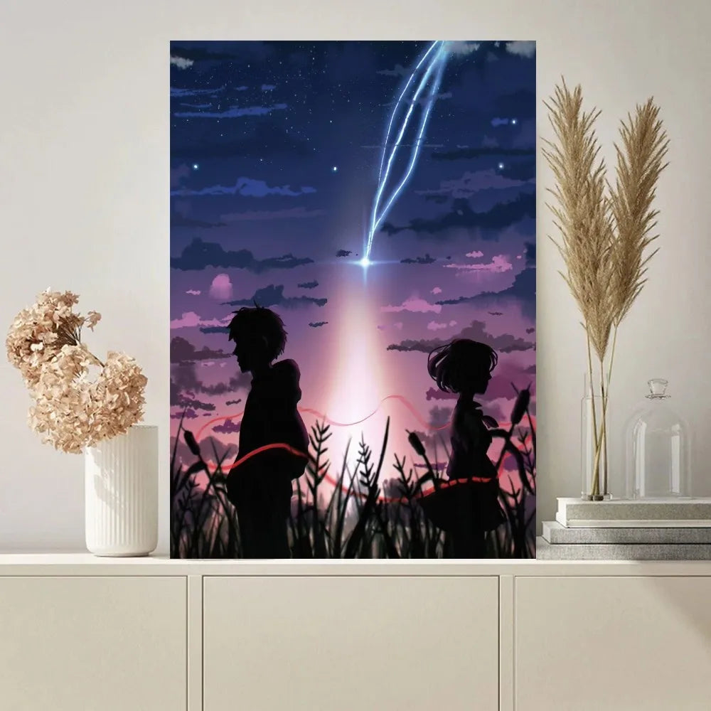 Anime Dein Name Poster Malereien an der Wand Bild für Wohnzimmer Innenraum Malerei Raumdekoration