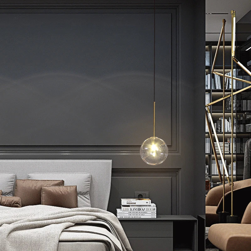 Frendorf | CrystalHollow Glas Pendelleuchte | Elegantes Design | Dimmbares Licht | Stilvolle Beleuchtung für Zuhause