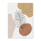 Abstrakte Beige Wandkunst Leinwanddrucke