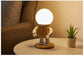 Frendorf | RoboLume Nordic Holz-Tischlampe | Verstellbares Roboter-Design | Nachhaltige Deko & Leselampe