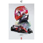 FI Formel 1 Rennhelm 2023 Saison Meisterschaft Team Bewegung Wandkunst Leinwandbild Nordisches Poster Wohnzimmer Dekor