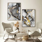 Modern Marble Texture Gold Black Posters Luxury Canvas Painting Wall Art Print Pictures for Living Room Interior Home Decoration