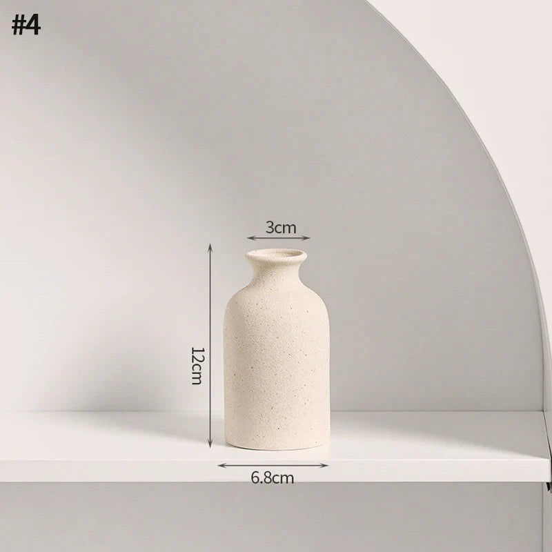 Minimalistische Keramik Blumenvase