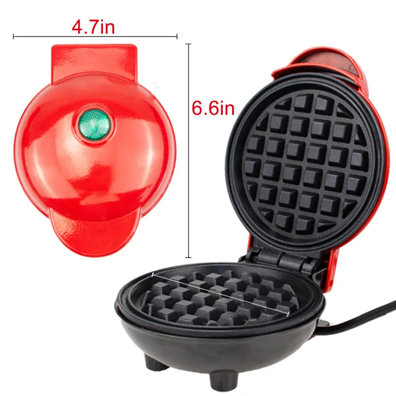 Elektrische Mini-Waffelmaschine - 110V & 220V Küchenkochgerät für das Frühstück und Dessert der Kinder, kleine Spiegeleier