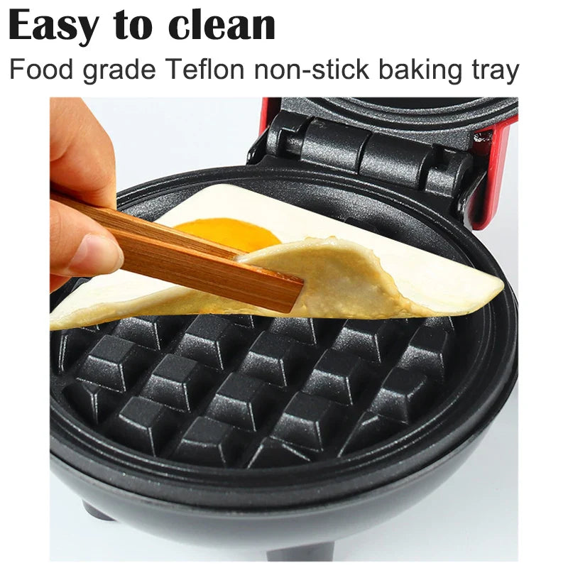 Elektrische Mini-Waffelmaschine - 110V & 220V Küchenkochgerät für das Frühstück und Dessert der Kinder, kleine Spiegeleier