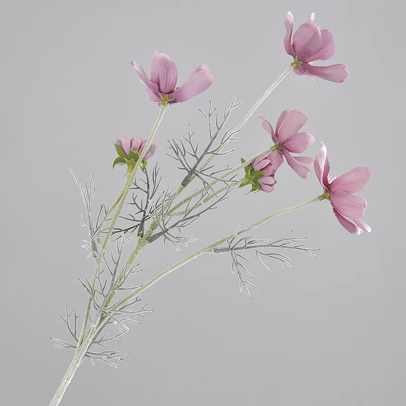 Frendorf | 60 cm Gesang Blume Künstliche Seidenblume – Weiße Cosmos Gänseblümchen für Hochzeit, Weihnachten, Herbst Wohnkultur