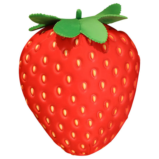 Frendorf | BerrySoft Dekoratives Erdbeer-Kissen | Plüschkissen | Rückenkissen | Niedliches Geschenk für Mädchen