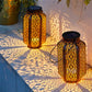 Frendorf | DecoGlow Art Deco Solarlaterne | Elegante Gartenbeleuchtung | Nachhaltige LED-Lampe | Dekoratives Licht für Außen