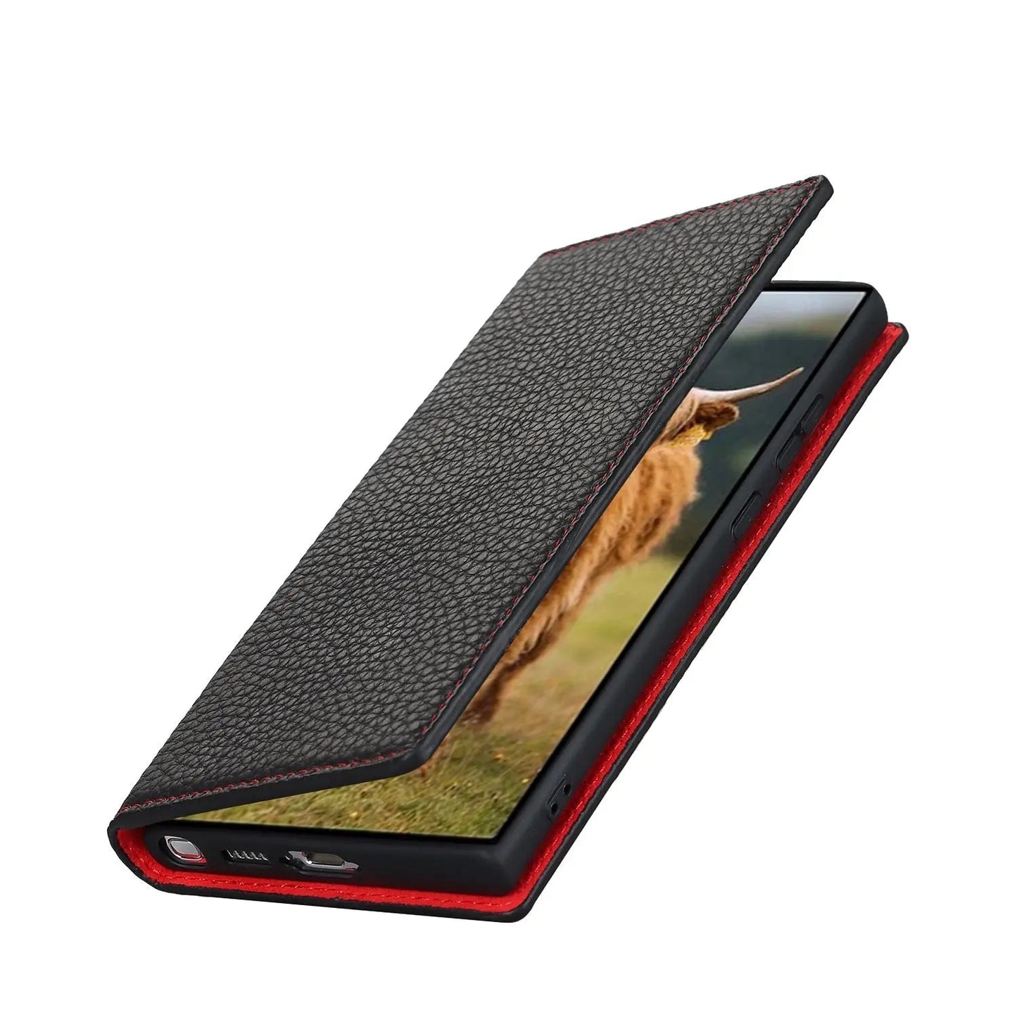 Frendorf |  Echtleder-Brieftaschenhülle für Samsung Galaxy S23 Ultra