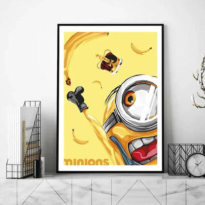 Süß-Cartoon-M-Miniones-Film POSTER Poster Drucke Wandbilder Wohnzimmer Wohnkultur Klein