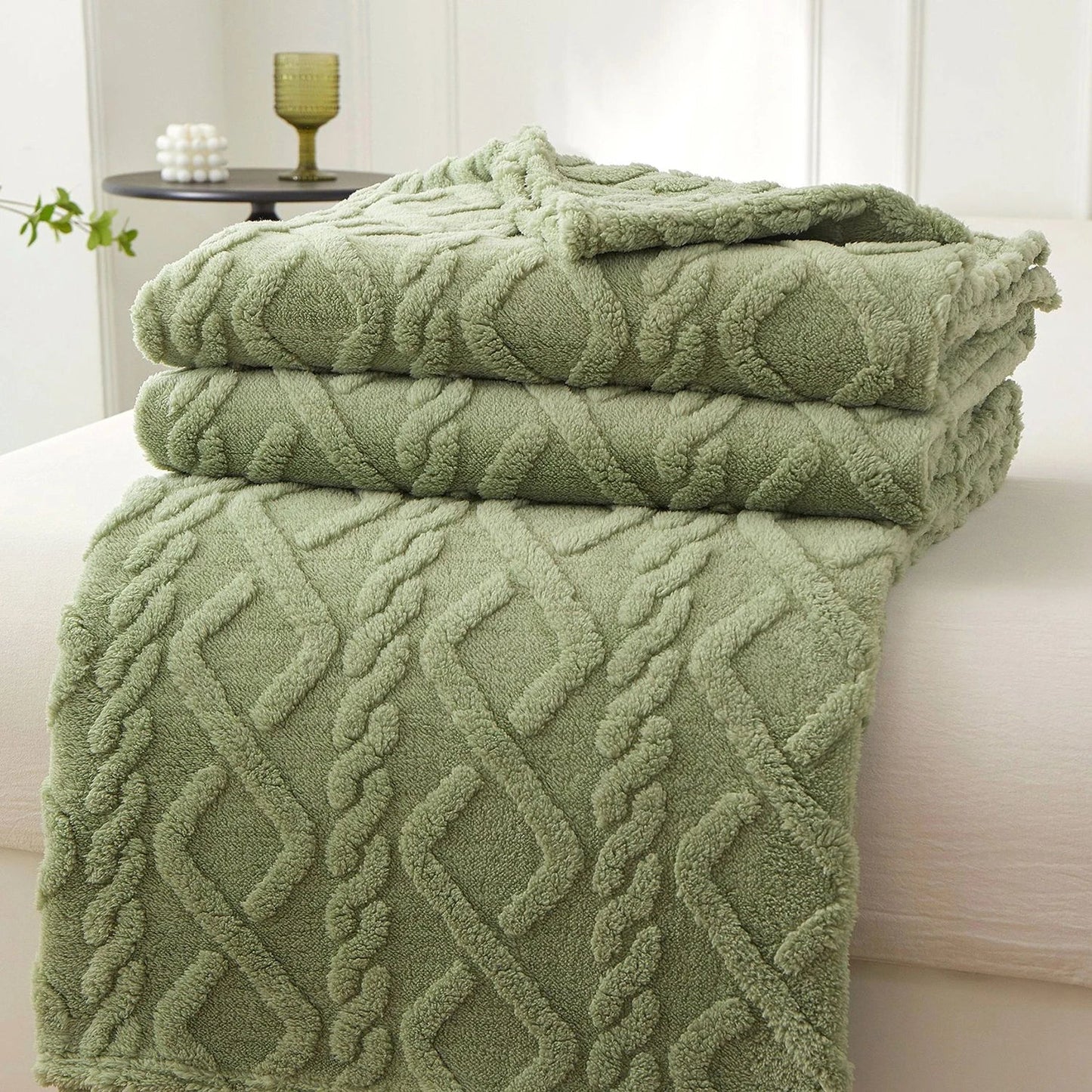 Dicke Fleece Warme Decke